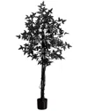 Nearly Natural 5ft. Artificial Halloween Black Maple Tree In Green