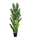 Nearly Natural 5ft Artificial Zamioculcas Plant In Green