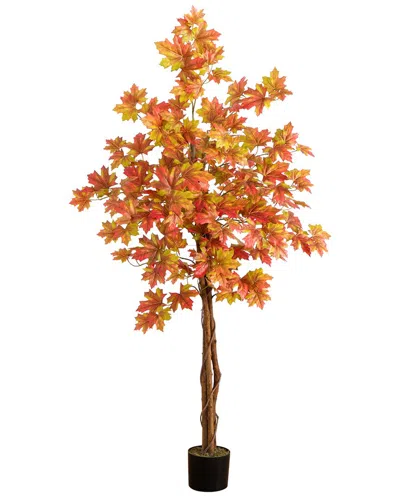 Nearly Natural 5ft. Autumn Deluxe Maple Artificial Fall Tree In Animal Print