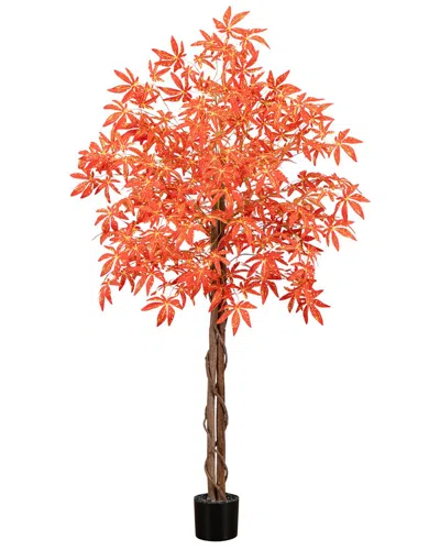 Nearly Natural 5ft. Autumn Vibrant Maple Artificial Fall Tree