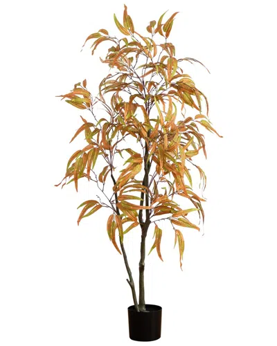 Nearly Natural 5ft. Autumn Wispy Eucalyptus Artificial Fall Tree