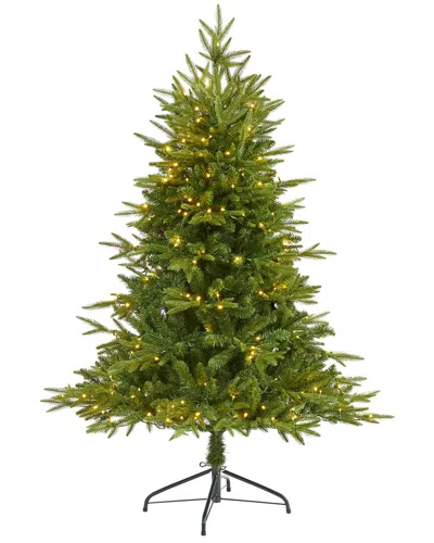 Nearly Natural 5ft. Colorado Mountain Fir Natural Look Artificial Christmas Tree With 250 Clear Led  In Green