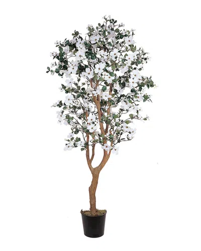 Nearly Natural 5ft Dogwood Silk Tree