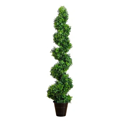 Nearly Natural 5ft. Green Boxwood Topiary