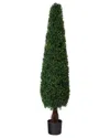 NEARLY NATURAL NEARLY NATURAL 5FT INDOOR/OUTDOOR UV-RESISTANT BOXWOOD TOPIARY ARTIFICIAL TREE
