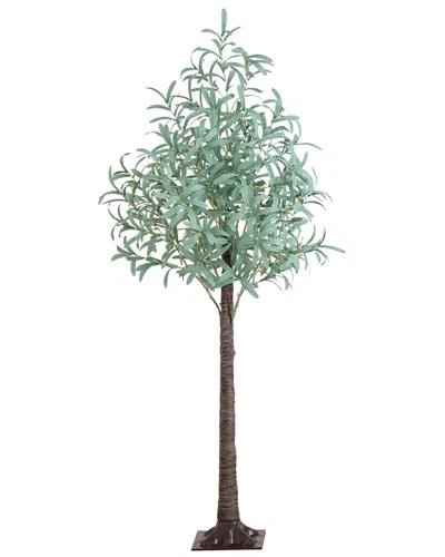 NEARLY NATURAL NEARLY NATURAL 5FT LIGHTED ARTIFICIAL OLIVE TREE WITH 300 WARM WHITE LED  LIGHTS