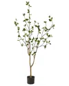 Nearly Natural Minimalist Citrus Artificial Tree, 5' In Green