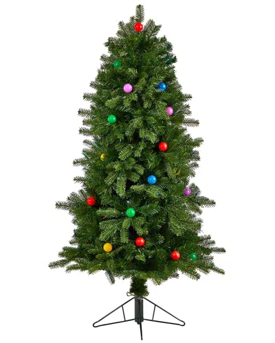 Nearly Natural 5ft. Montana Mountain Fir Artificial Christmas Tree In Green