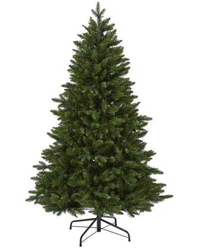 Nearly Natural 5ft. New Hampshire Fir Artificial Christmas Tree With 150 Led Lights In Green