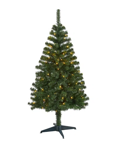Nearly Natural 5ft Northern Tip Pine Artificial Christmas Tree In Green