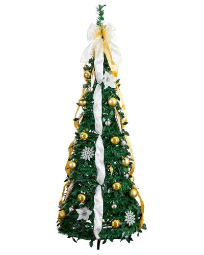 NEARLY NATURAL NEARLY NATURAL 5FT. PRE-LIT ARTIFICIAL POP UP CHRISTMAS TREE
