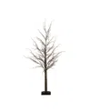 Nearly Natural 5ft. Pre-lit Artificial Twig Tree With 360 Warm White Led Lights In Brown