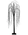 Nearly Natural 6ft. Pre-lit Halloween Black Willow Artificial Fal