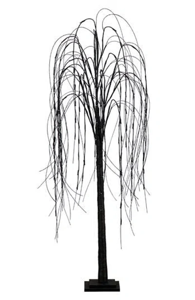 Nearly Natural 5ft Prelit Halloween Twig Tree In Black