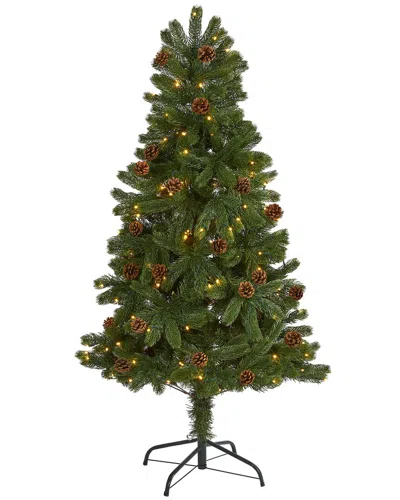 Nearly Natural 5ft Rocky Mountain Spruce Artificial Christmas Tree In Green