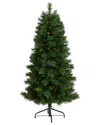 Nearly Natural 5ft. Slim West Virginia Mountain Pine Artificial Christmas Tree In Green