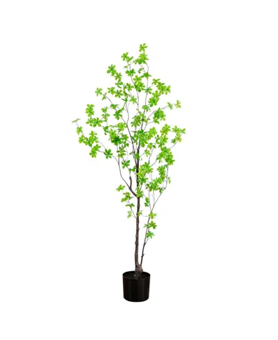 Nearly Natural 5ft. Artificial Minimalist Enkianthus Tree In Green