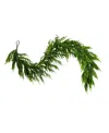 Nearly Natural 6" Artificial Touch Norfolk Island Pine Garland With Natural Look In Green