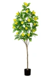 NEARLY NATURAL 6-FEET ARTIFICIAL FLOWERING CITRUS TREE