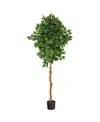 Nearly Natural 6' Ficus Artificial Tree In Green