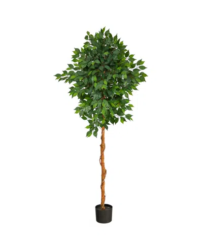 Nearly Natural 6' Ficus Artificial Tree In Green