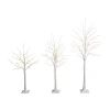 Nearly Natural 6 Foot Pre-lit Birch Christmas Tree In White