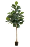 Nearly Natural 6ft Artificial Fiddle Leaf Tree In Green