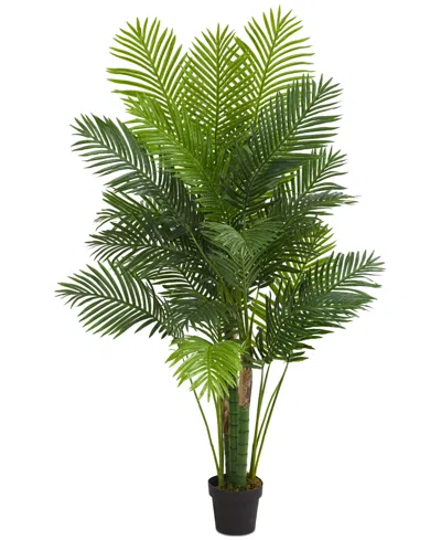 Nearly Natural 6' Hawaii Palm Artificial Tree In Green