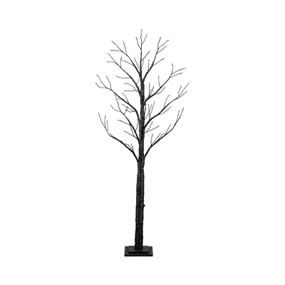 NEARLY NATURAL 6' PRE-LIT ARTIFICIAL HALLOWEEN TWIG TREE