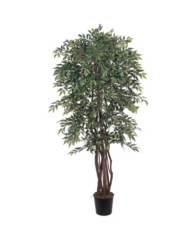 Nearly Natural 6' Smilax Faux Silk Tree In Green