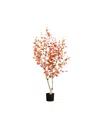 Nearly Natural 5ft Autumn Oak Artificial Tree In Orange