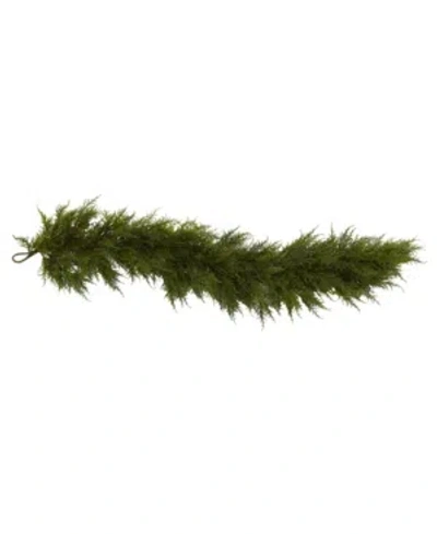 Nearly Natural 60" Cedar Garland In Green