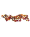 Nearly Natural 60" Maple Leaf Garland In Multi