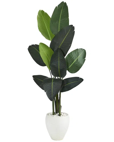 Nearly Natural 63in Travelers Palm Artificial Tree In Planter In Green