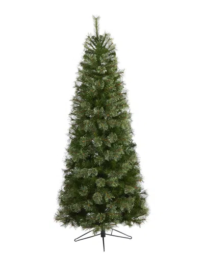 Nearly Natural 6.5ft Cashmere Slim Artificial Christmas Tree With 660 Bendable Branches In Green