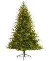 Nearly Natural 6.5ft. Colorado Mountain Fir Natural Look Artificial Christmas  Tree In Green