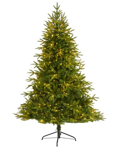 Nearly Natural 6.5ft. Colorado Mountain Fir Natural Look Artificial Christmas  Tree In Green