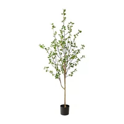 Nearly Natural 6.5ft. Green Citrus Indoor Artificial Tree