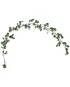 Nearly Natural 6.5ft Lighted Artificial Eucalyptus Garland With 100 Warm White  Led Lights In Green