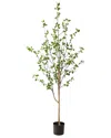 Nearly Natural 6.5ft Minimalist Citrus Artificial Tree In Green