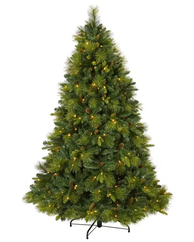Nearly Natural 6.5ft. North Carolina Mixed Pine Artificial Christmas Tree In Green