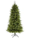 Nearly Natural 6.5ft. Vancouver Fir Natural Look Artificial Christmas Tree In Green