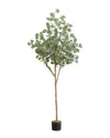 Nearly Natural 6ft Artificial Eucalyptus Tree In Green
