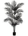 Nearly Natural 6ft. Artificial Halloween Black Paradise Palm Tree In Black