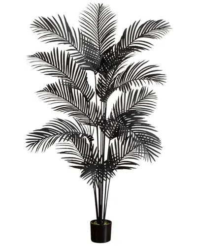 Nearly Natural 6ft. Artificial Halloween Black Paradise Palm Tree