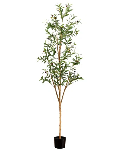 NEARLY NATURAL NEARLY NATURAL 6FT ARTIFICIAL OLIVE TREE WITH NATURAL TRUNK