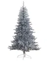 Nearly Natural 6ft. Artificial Silver Christmas Tree In Silver