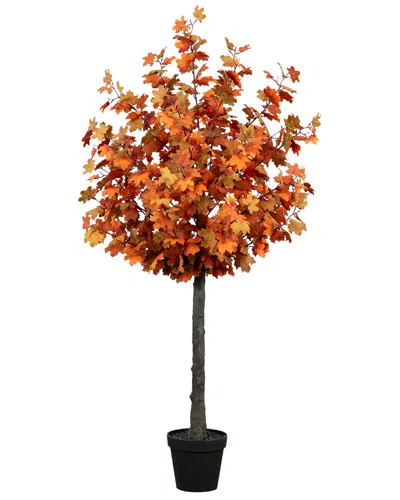 Nearly Natural 6ft. Autumn Lush Maple Artificial Fall Tree