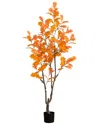 Nearly Natural 6ft. Autumn Oak Artificial Fall Tree In Multi