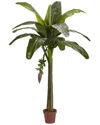 Nearly Natural 6ft Banana Silk Tree (real Touch) In Green